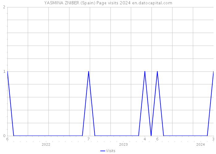 YASMINA ZNIBER (Spain) Page visits 2024 