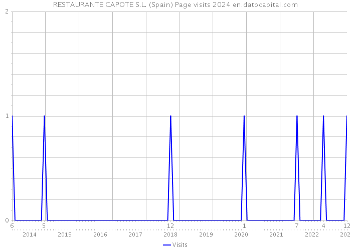 RESTAURANTE CAPOTE S.L. (Spain) Page visits 2024 