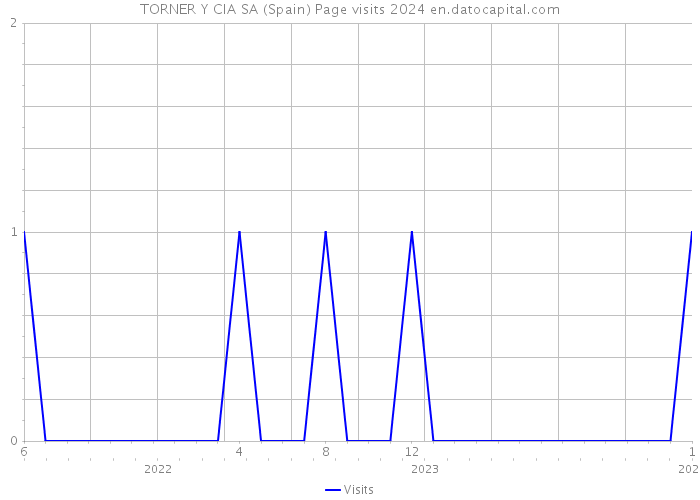 TORNER Y CIA SA (Spain) Page visits 2024 