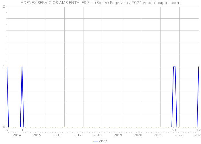 ADENEX SERVICIOS AMBIENTALES S.L. (Spain) Page visits 2024 
