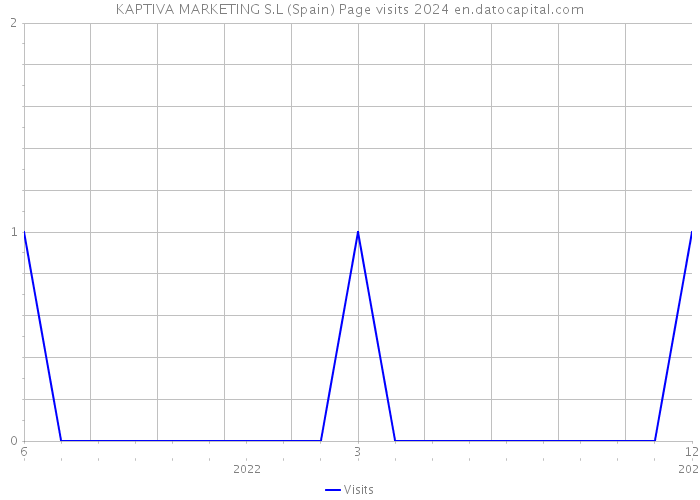 KAPTIVA MARKETING S.L (Spain) Page visits 2024 