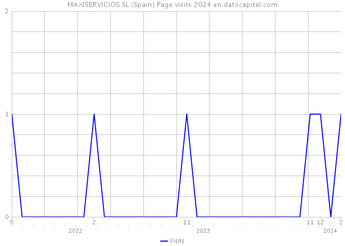 MAXISERVICIOS SL (Spain) Page visits 2024 