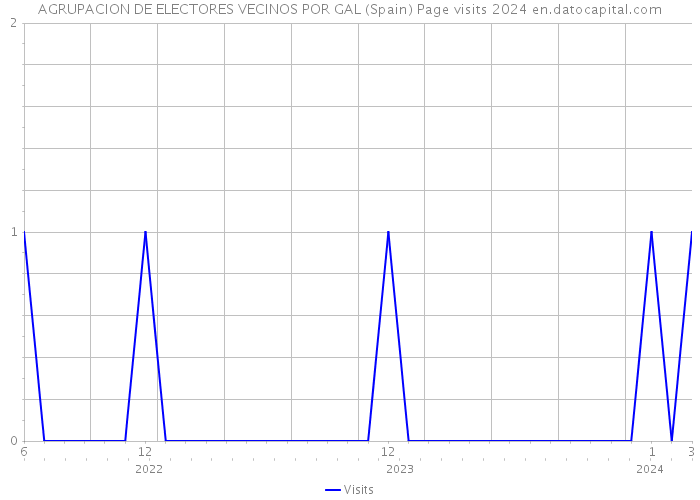 AGRUPACION DE ELECTORES VECINOS POR GAL (Spain) Page visits 2024 