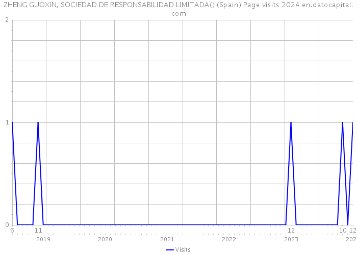 ZHENG GUOXIN, SOCIEDAD DE RESPONSABILIDAD LIMITADA() (Spain) Page visits 2024 