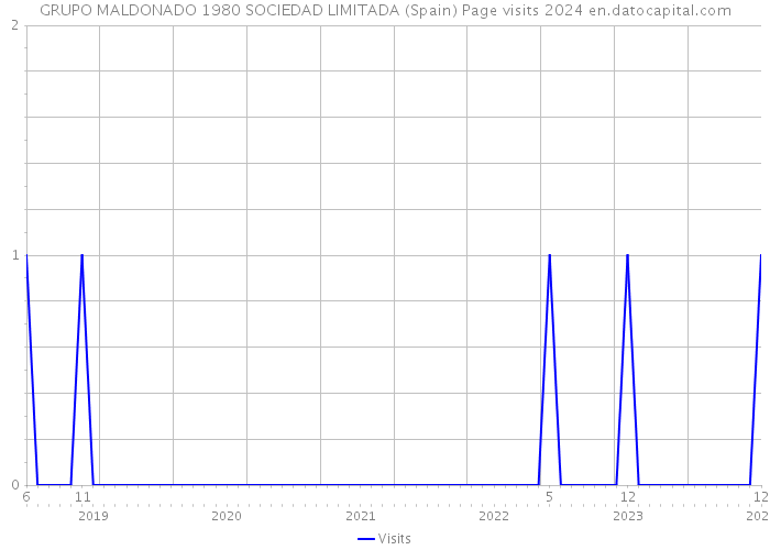 GRUPO MALDONADO 1980 SOCIEDAD LIMITADA (Spain) Page visits 2024 