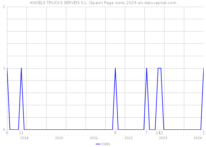 ANGELS TRUCKS SERVEIS S.L. (Spain) Page visits 2024 