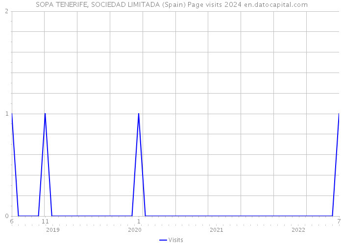 SOPA TENERIFE, SOCIEDAD LIMITADA (Spain) Page visits 2024 