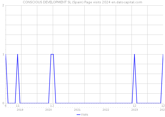 CONSCIOUS DEVELOPMENT SL (Spain) Page visits 2024 