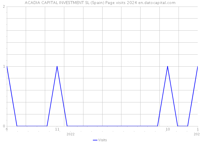 ACADIA CAPITAL INVESTMENT SL (Spain) Page visits 2024 