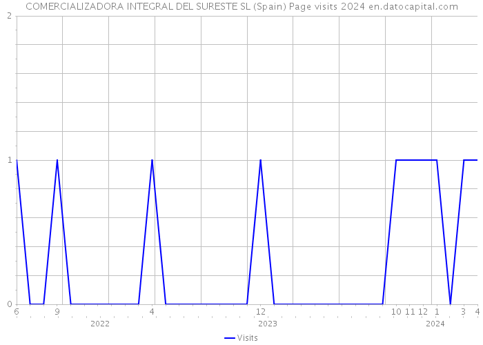 COMERCIALIZADORA INTEGRAL DEL SURESTE SL (Spain) Page visits 2024 