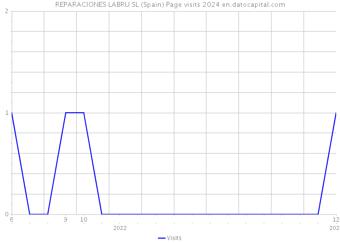 REPARACIONES LABRU SL (Spain) Page visits 2024 