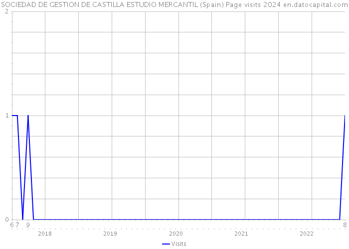 SOCIEDAD DE GESTION DE CASTILLA ESTUDIO MERCANTIL (Spain) Page visits 2024 