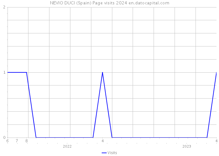 NEVIO DUCI (Spain) Page visits 2024 