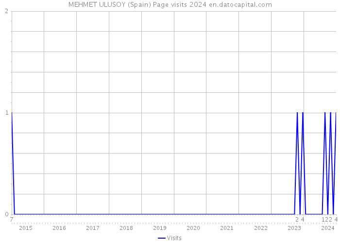 MEHMET ULUSOY (Spain) Page visits 2024 