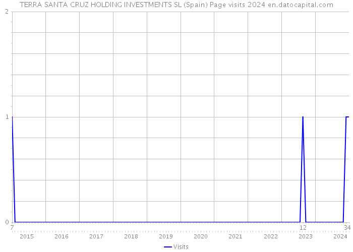 TERRA SANTA CRUZ HOLDING INVESTMENTS SL (Spain) Page visits 2024 