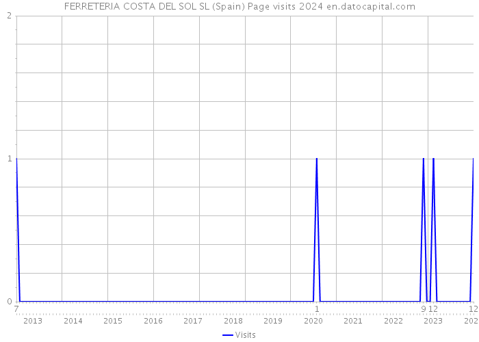 FERRETERIA COSTA DEL SOL SL (Spain) Page visits 2024 