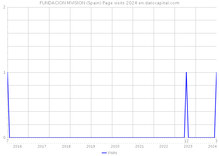 FUNDACION MVISION (Spain) Page visits 2024 