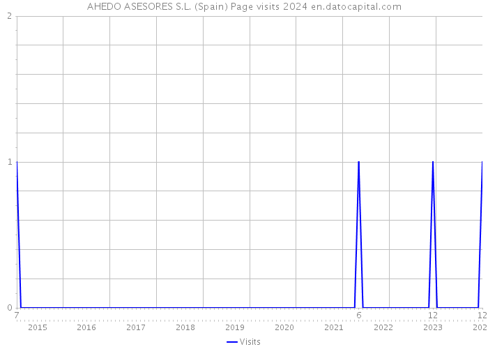 AHEDO ASESORES S.L. (Spain) Page visits 2024 