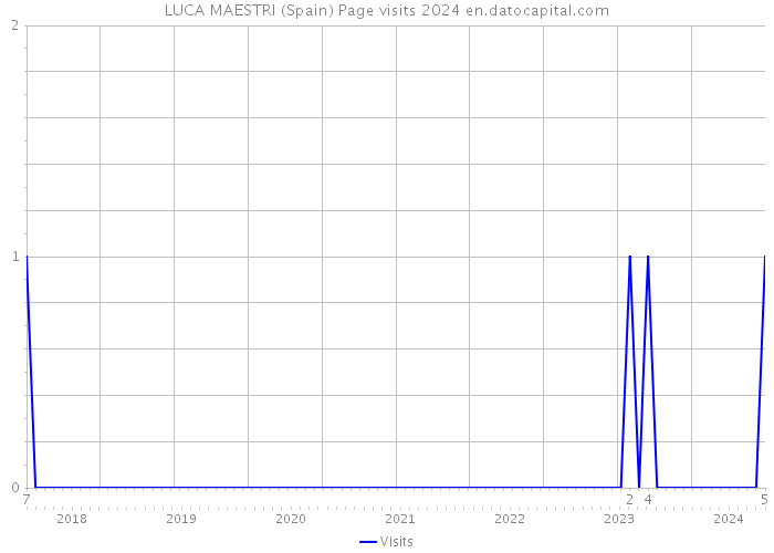 LUCA MAESTRI (Spain) Page visits 2024 