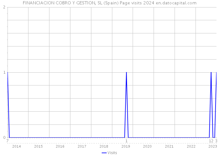 FINANCIACION COBRO Y GESTION, SL (Spain) Page visits 2024 