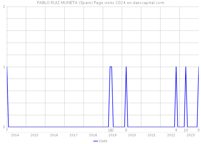 PABLO RUIZ MUNETA (Spain) Page visits 2024 