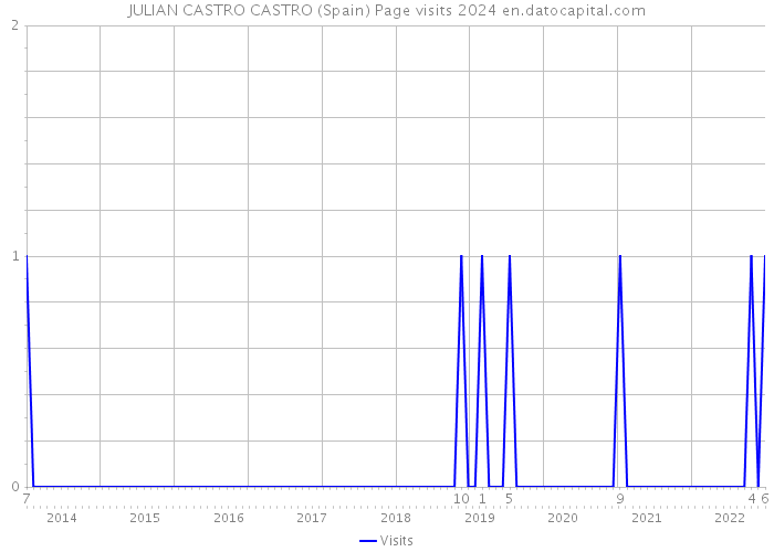 JULIAN CASTRO CASTRO (Spain) Page visits 2024 