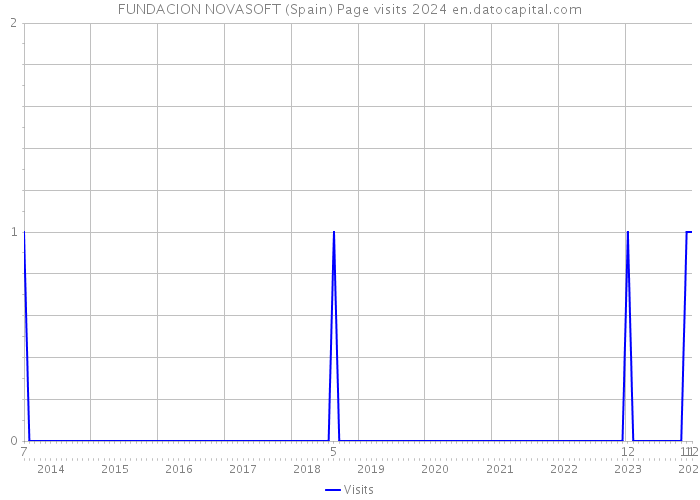 FUNDACION NOVASOFT (Spain) Page visits 2024 