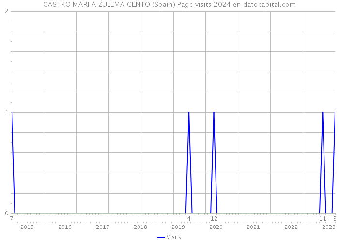 CASTRO MARI A ZULEMA GENTO (Spain) Page visits 2024 