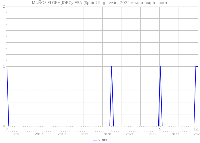 MUÑOZ FLORA JORQUERA (Spain) Page visits 2024 
