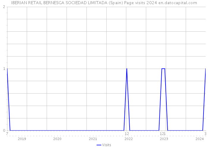 IBERIAN RETAIL BERNESGA SOCIEDAD LIMITADA (Spain) Page visits 2024 