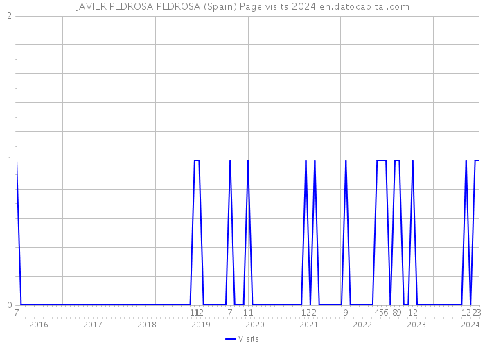 JAVIER PEDROSA PEDROSA (Spain) Page visits 2024 