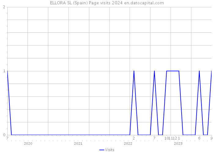 ELLORA SL (Spain) Page visits 2024 