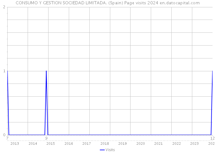 CONSUMO Y GESTION SOCIEDAD LIMITADA. (Spain) Page visits 2024 