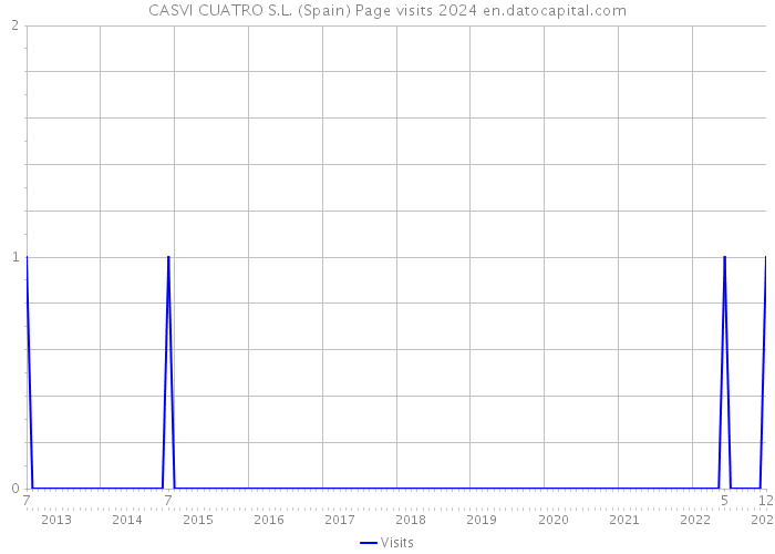 CASVI CUATRO S.L. (Spain) Page visits 2024 