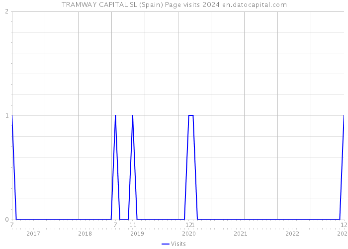 TRAMWAY CAPITAL SL (Spain) Page visits 2024 