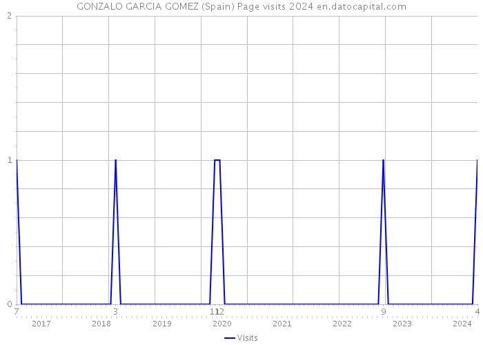 GONZALO GARCIA GOMEZ (Spain) Page visits 2024 