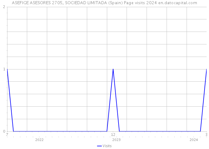 ASEFIGE ASESORES 2705, SOCIEDAD LIMITADA (Spain) Page visits 2024 