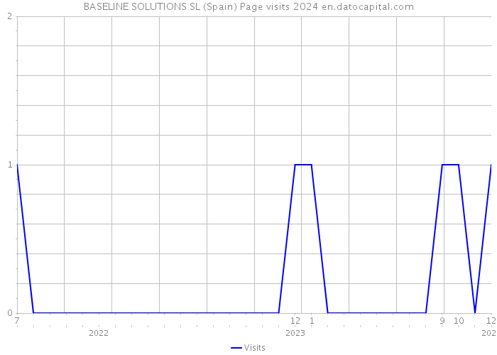 BASELINE SOLUTIONS SL (Spain) Page visits 2024 