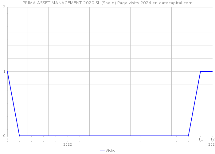 PRIMA ASSET MANAGEMENT 2020 SL (Spain) Page visits 2024 