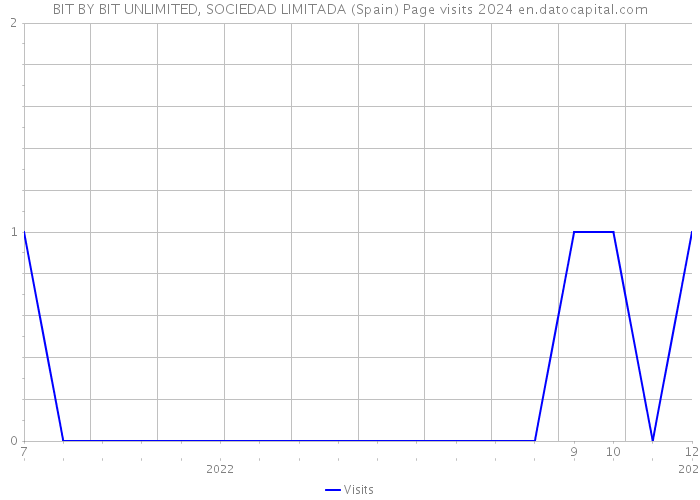 BIT BY BIT UNLIMITED, SOCIEDAD LIMITADA (Spain) Page visits 2024 