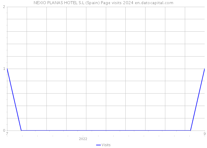 NEXIO PLANAS HOTEL S.L (Spain) Page visits 2024 