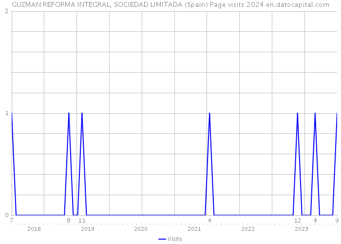 GUZMAN REFORMA INTEGRAL, SOCIEDAD LIMITADA (Spain) Page visits 2024 