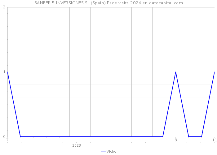 BANFER 5 INVERSIONES SL (Spain) Page visits 2024 