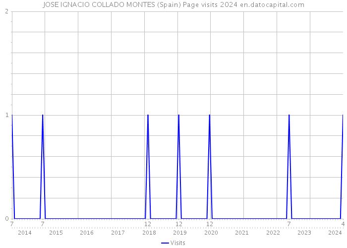 JOSE IGNACIO COLLADO MONTES (Spain) Page visits 2024 