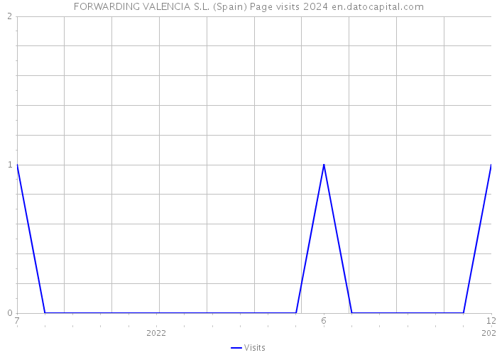 FORWARDING VALENCIA S.L. (Spain) Page visits 2024 