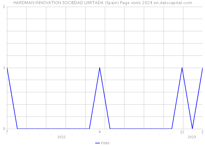 HARDMAN INNOVATION SOCIEDAD LIMITADA (Spain) Page visits 2024 