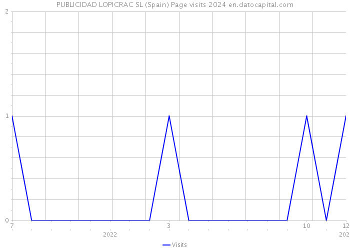 PUBLICIDAD LOPICRAC SL (Spain) Page visits 2024 