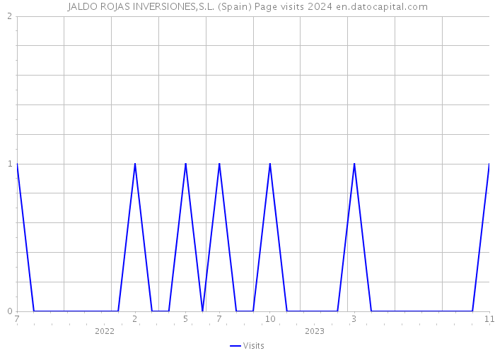 JALDO ROJAS INVERSIONES,S.L. (Spain) Page visits 2024 