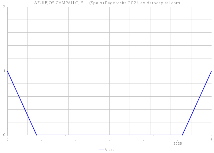 AZULEJOS CAMPALLO, S.L. (Spain) Page visits 2024 