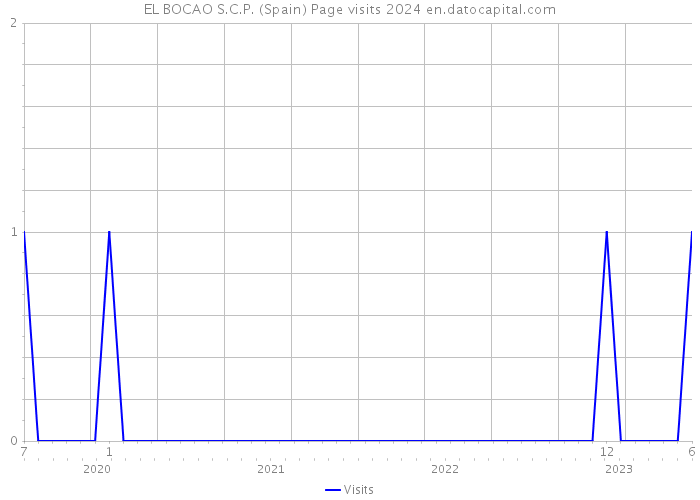 EL BOCAO S.C.P. (Spain) Page visits 2024 